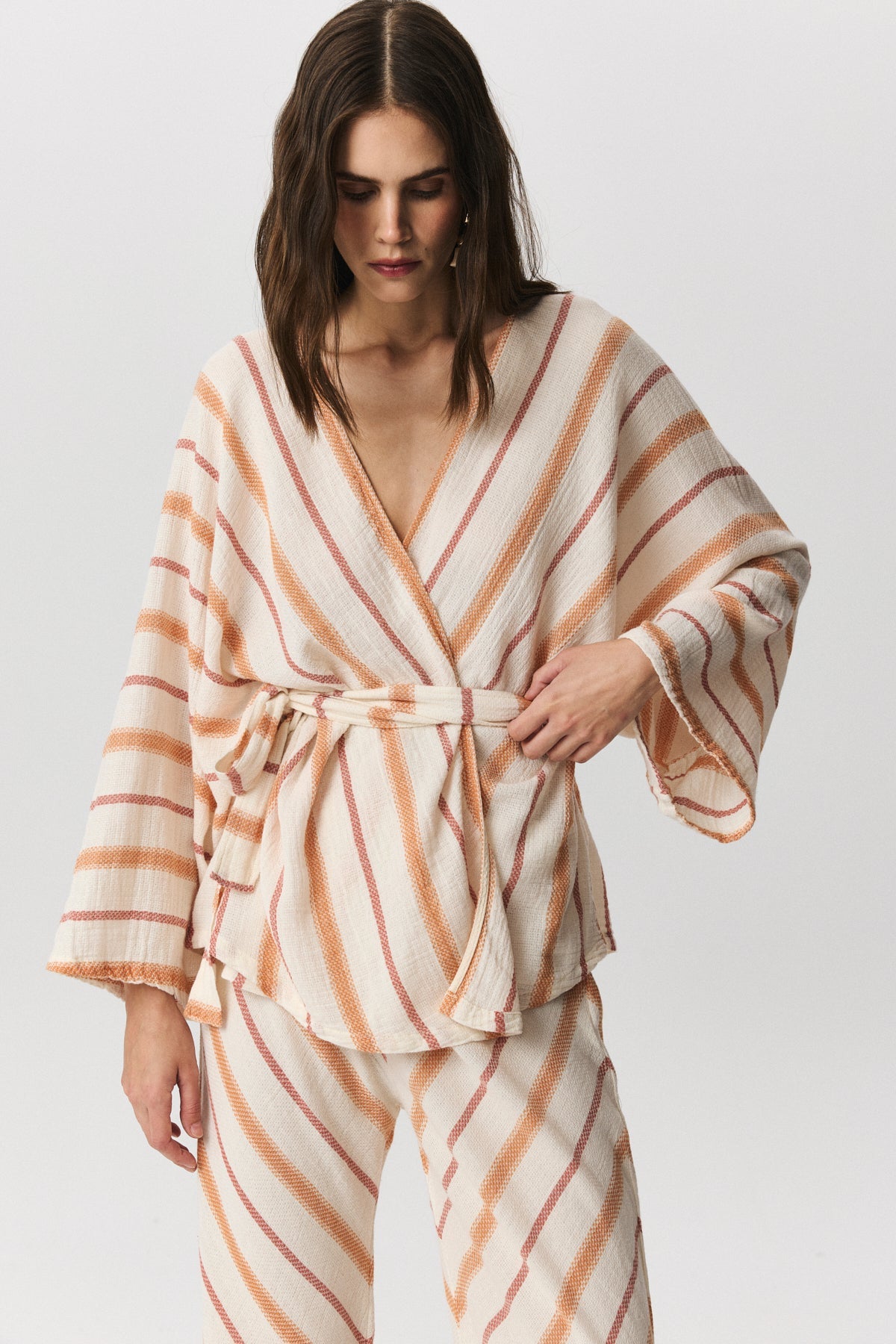 TABIA Kimono & Trousers Set